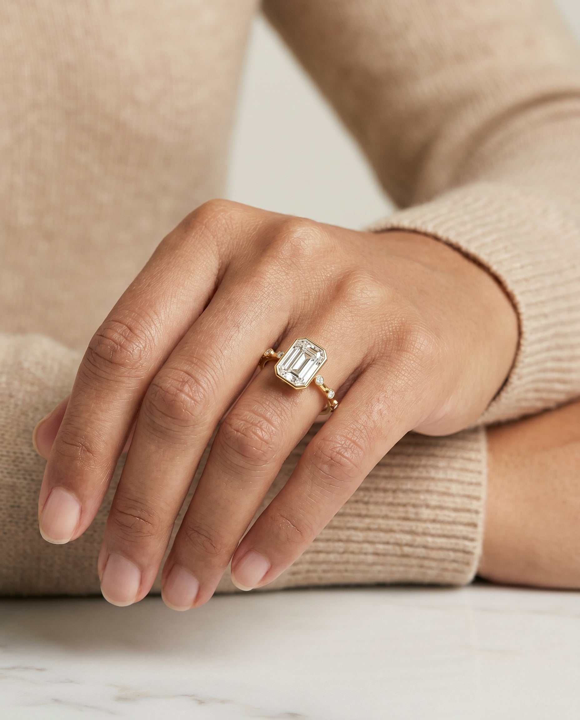 The Brandi setting for diamond diamonds, made to order in precious metal | RockHer