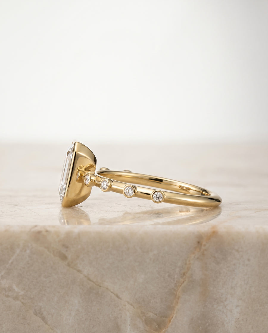 The Brandi Engagement Ring, made to order in our Los Angeles atelier