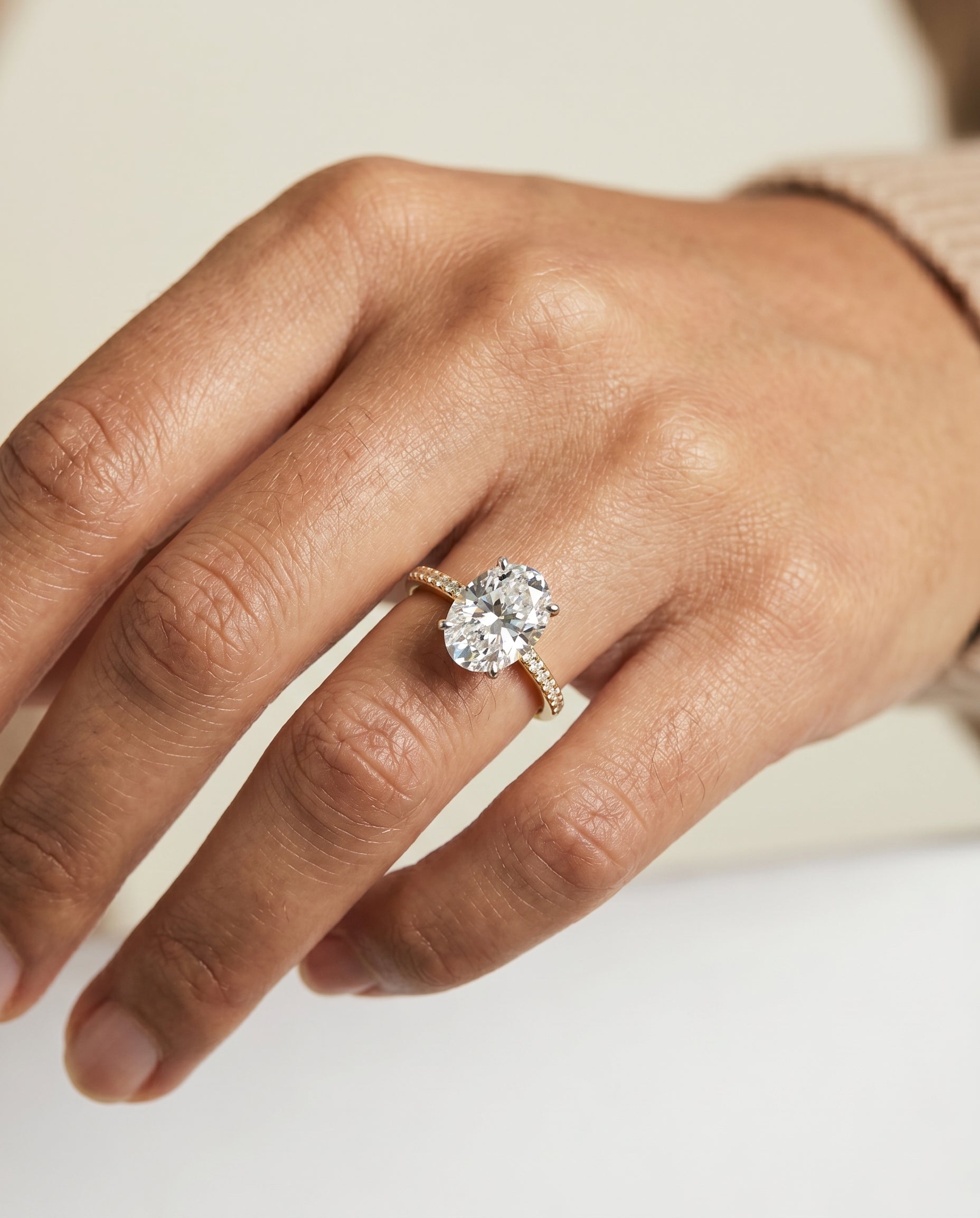 The Brenda setting for diamond diamonds, made to order in precious metal | RockHer