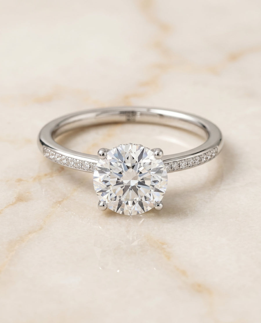 The Brenda Select Engagement Ring, made to order in our Los Angeles atelier