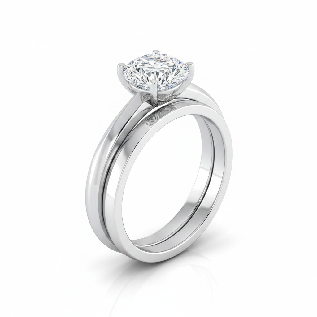 The Isolde Matching Wedding Band, Pear in Platinum