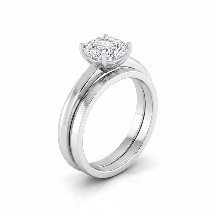 The Isolde Matching Wedding Band, Pear in Platinum | RockHer