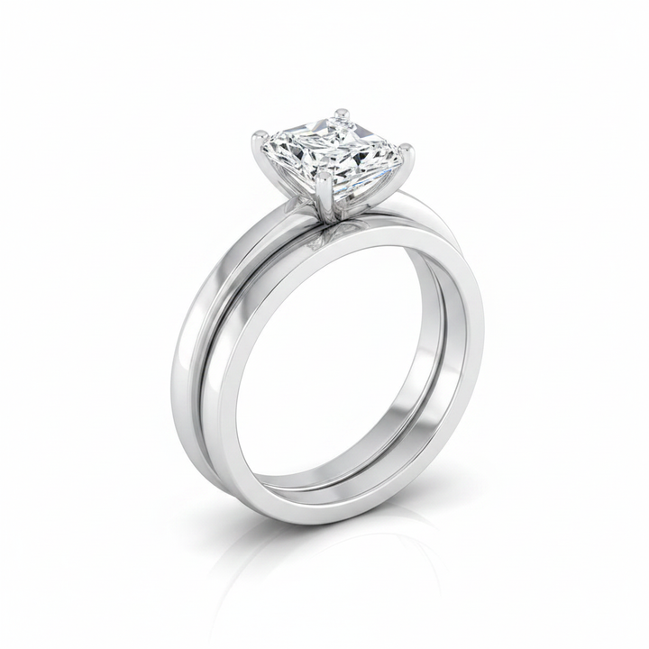 The Isolde Matching Wedding Band, Radiant in Platinum | RockHer