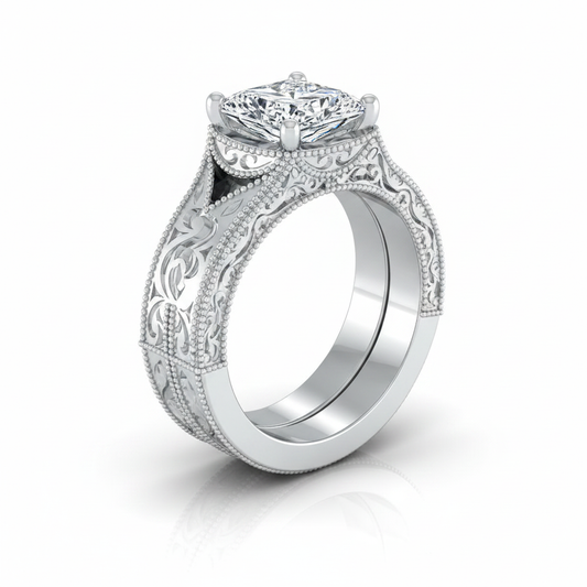 The Janis Matching Wedding Band, Radiant in Platinum