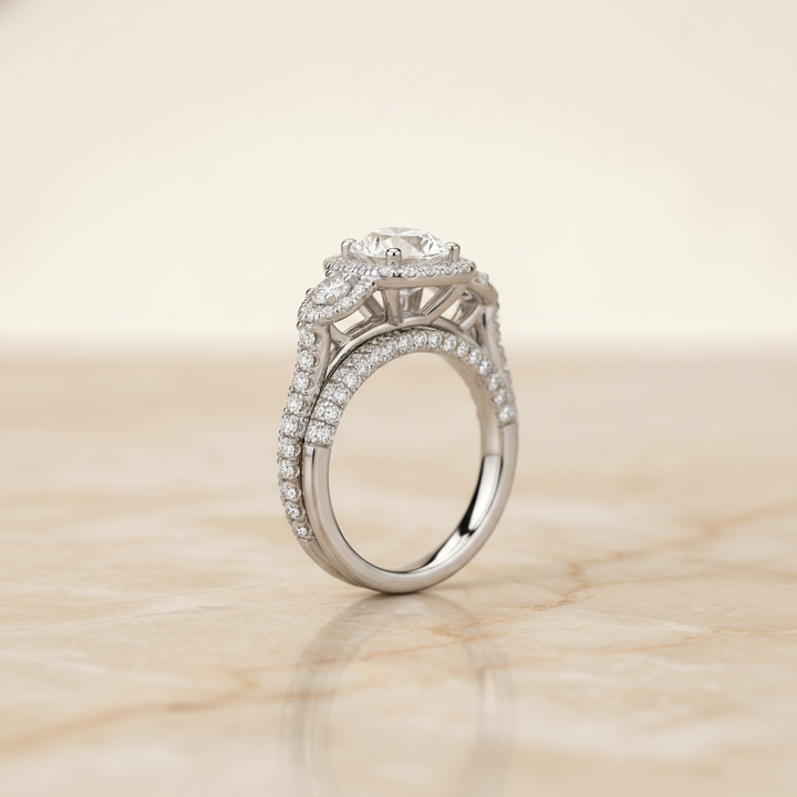 The Jennifer Matching Wedding Band, Round in 18K White Gold | RockHer