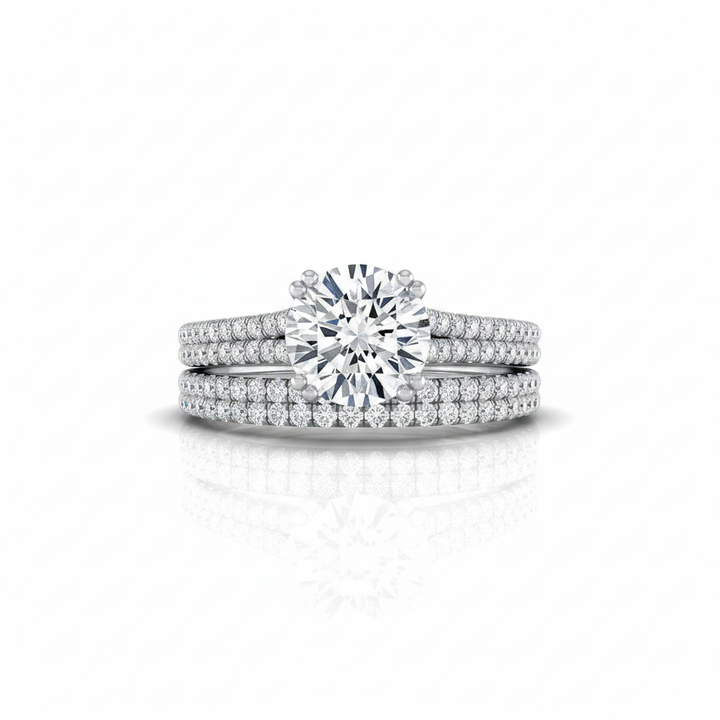 The Joss Matching Wedding Band, Round in Platinum | RockHer