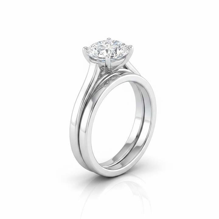 The Juliette Matching Wedding Band, Oval in Platinum | RockHer