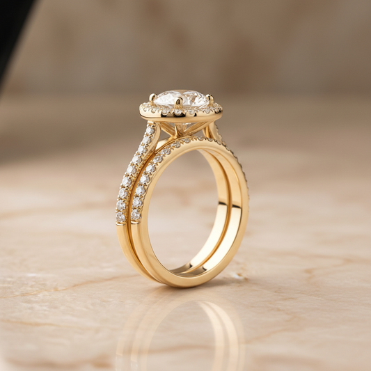 The Kate Matching Wedding Band, Round in 18K Yellow Gold