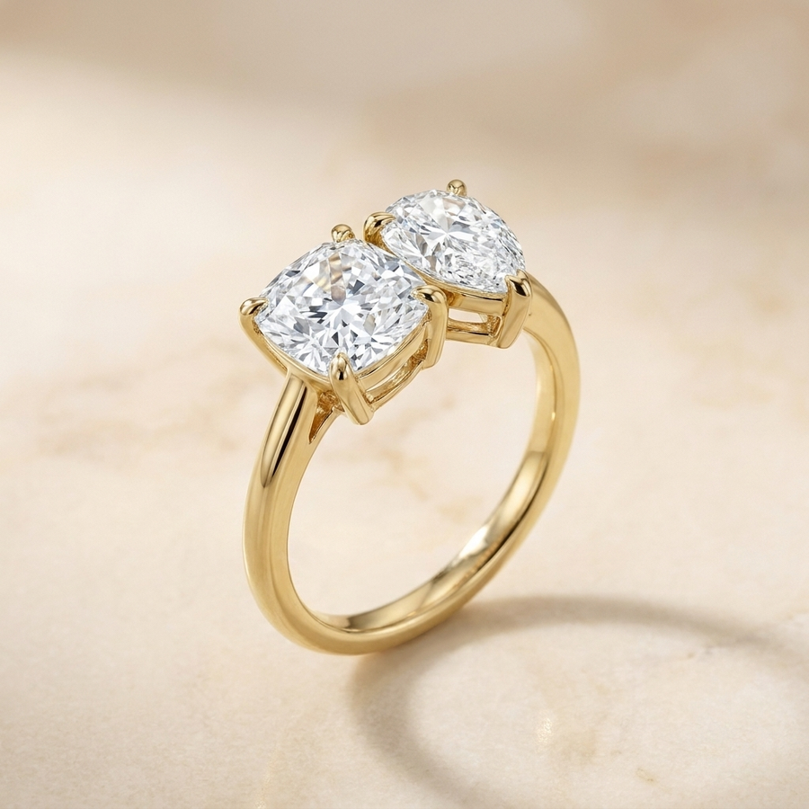 The Lauryn Select Engagement Ring, made to order in our Los Angeles atelier