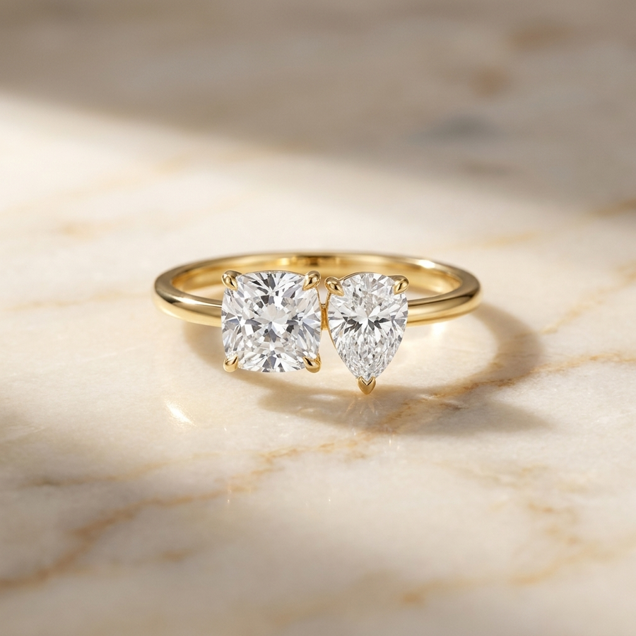 The Lauryn Select Engagement Ring, made to order in our Los Angeles atelier
