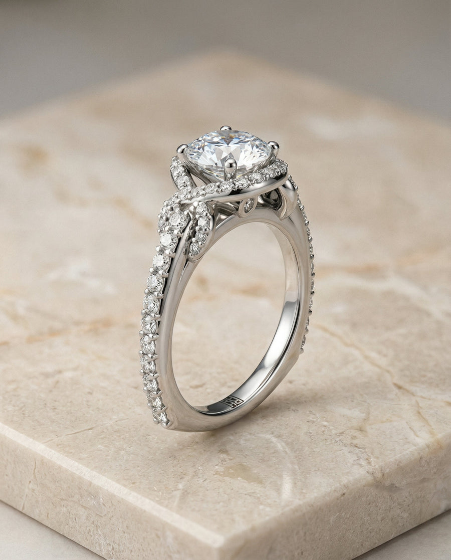 The Bess Select Engagement Ring, made to order in our Los Angeles atelier