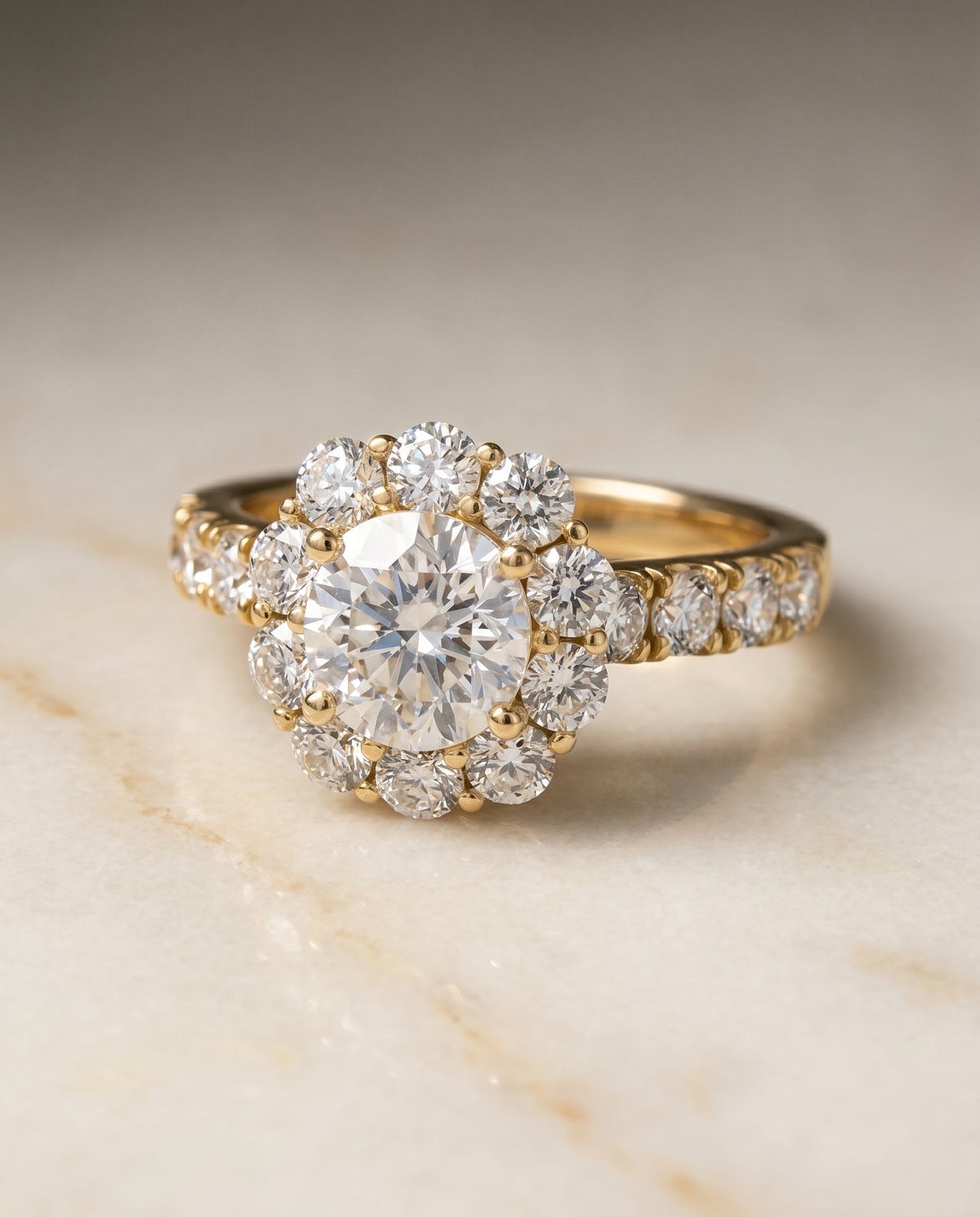The Alannah cushion engagement ring setting in 18K Yellow Gold | RockHer