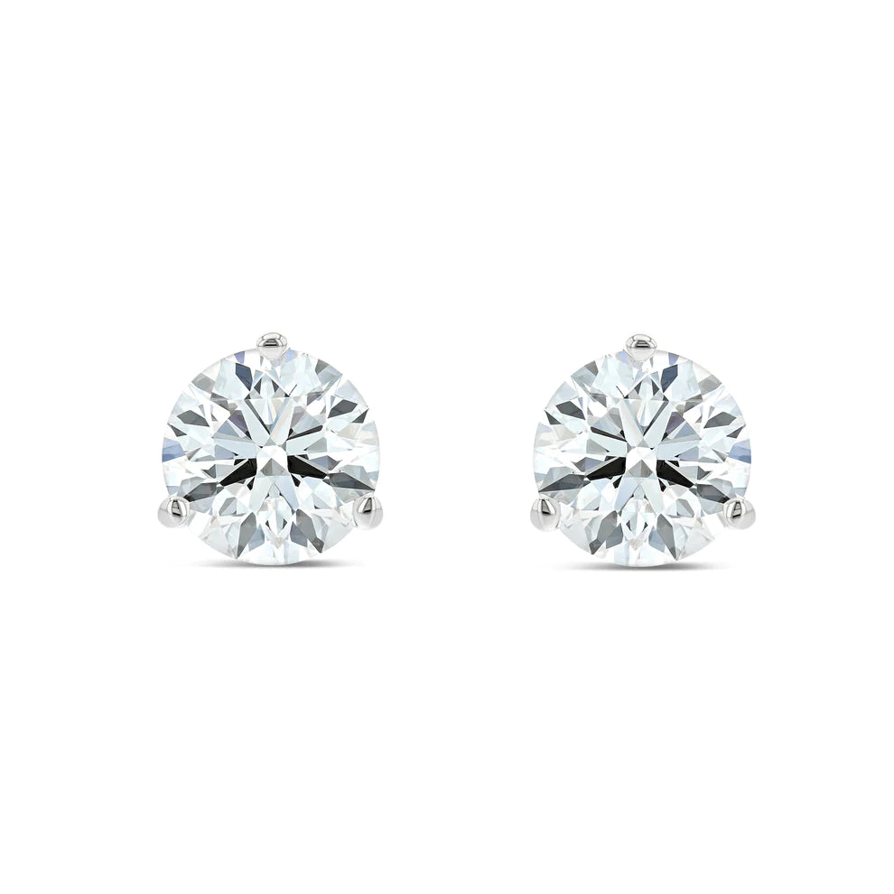 Earring Pair Diamond Stud Settings (Diamonds not Included)