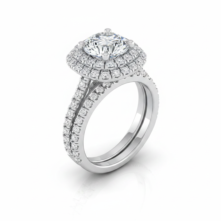 The Medley Matching Wedding Band, Round in Platinum | RockHer