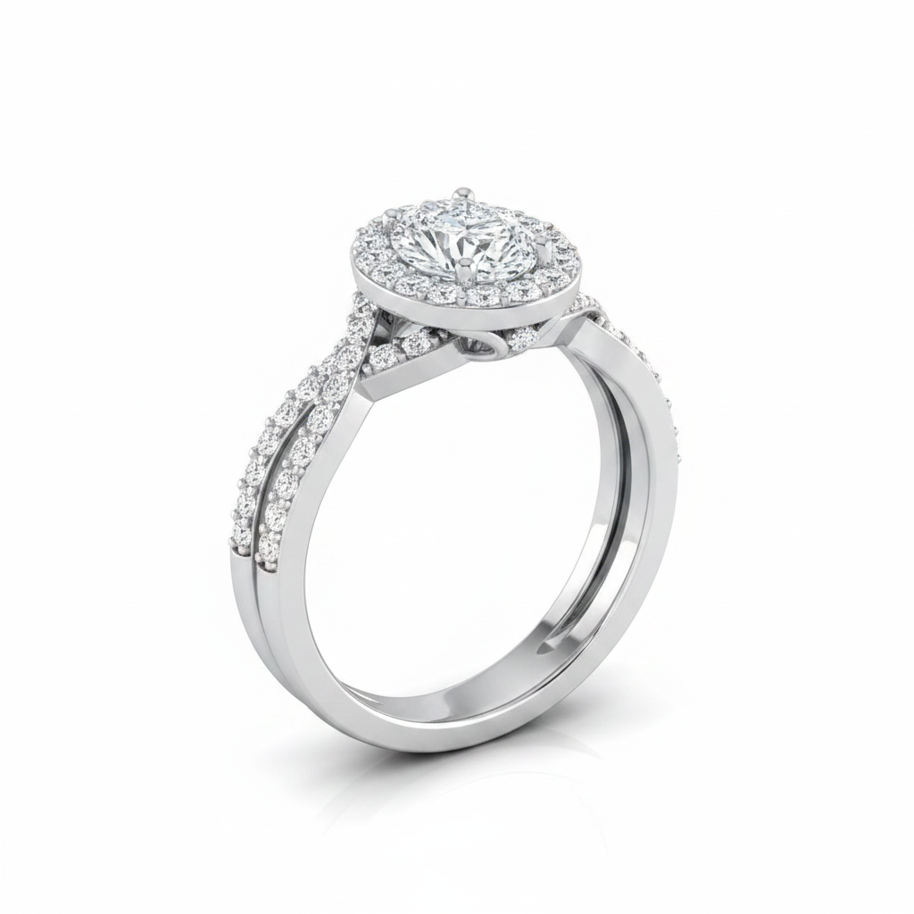 The Melody Matching Wedding Band, Oval in Platinum