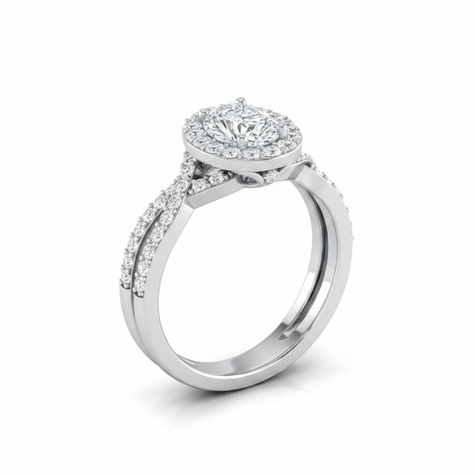 The Melody Matching Wedding Band, Oval in Platinum