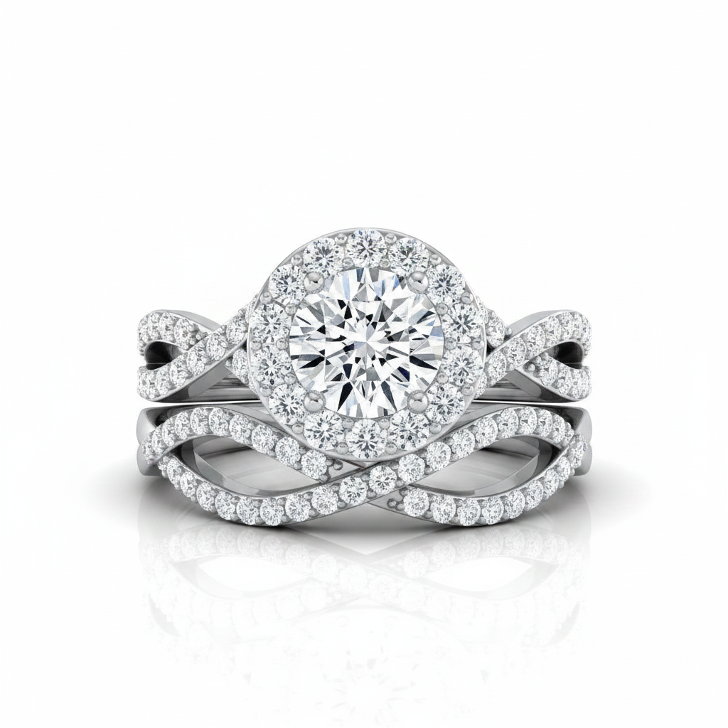 The Melody Matching Wedding Band, Round in Platinum