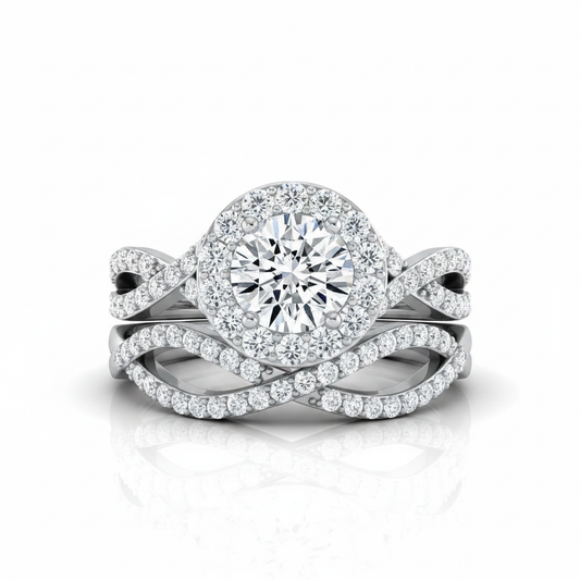 The Melody Matching Wedding Band, Round in Platinum
