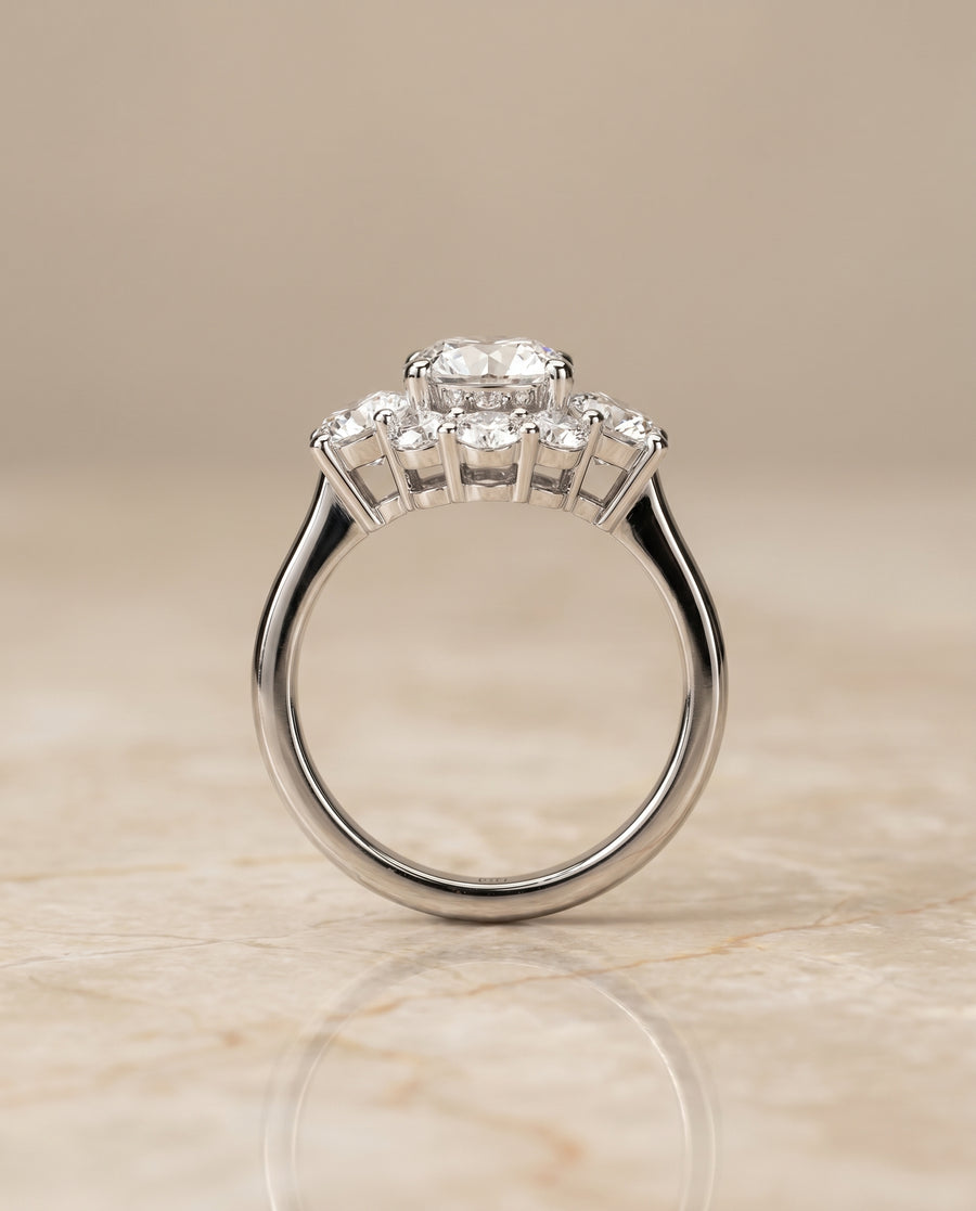 The Pamina Engagement Ring, made to order in our Los Angeles atelier