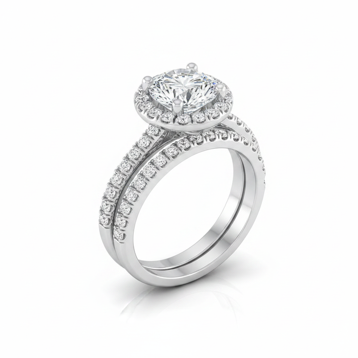 The Nina Matching Wedding Band, Round in Platinum | RockHer