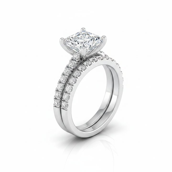 The Norah Matching Wedding Band, Radiant in Platinum | RockHer