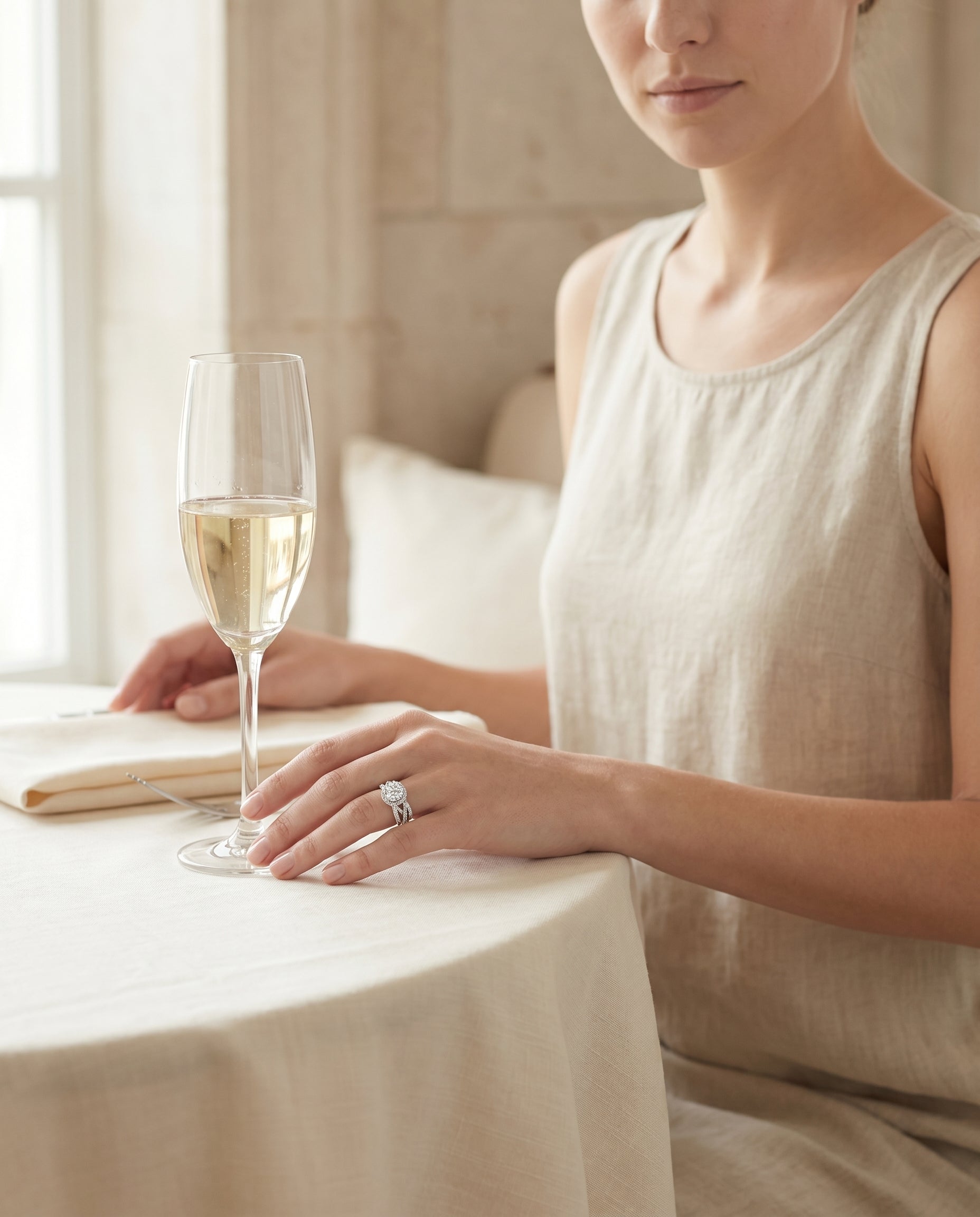 Made to order: The Rosina round engagement ring setting in Platinum | RockHer