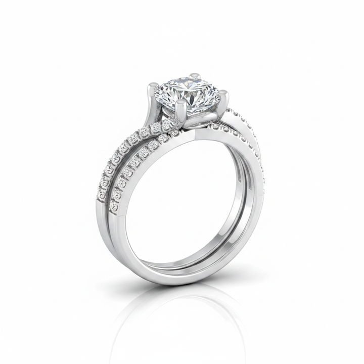 The Ottava Matching Wedding Band, Round in Platinum | RockHer