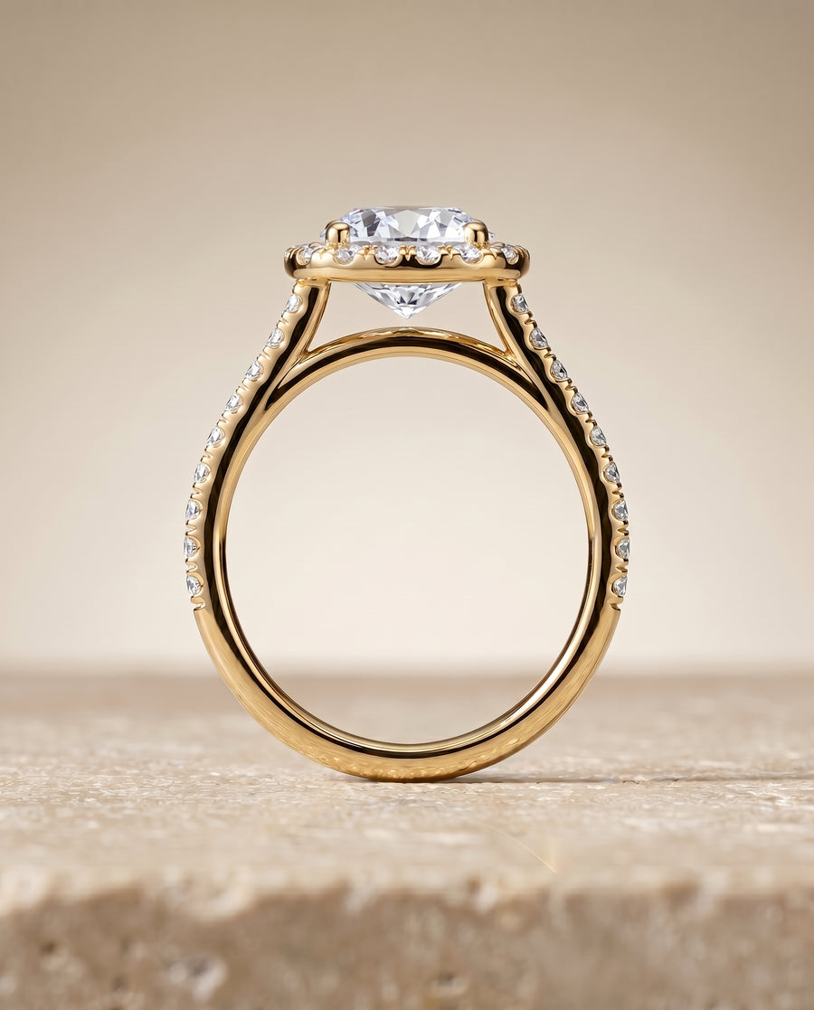 The Cosette Engagement Ring, made to order in our Los Angeles atelier