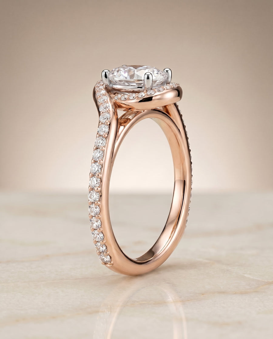 The Adelaide Select Engagement Ring, made to order in our Los Angeles atelier