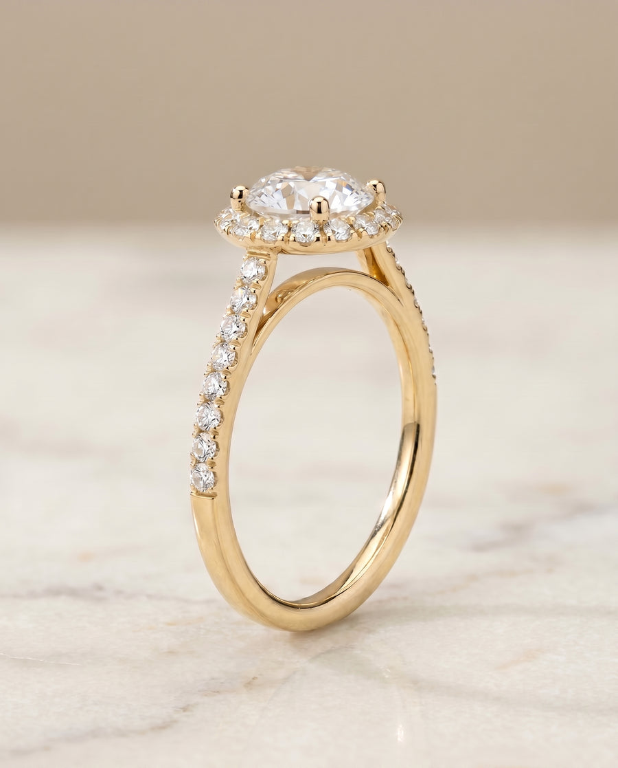 The Dylan Engagement Ring, made to order in our Los Angeles atelier