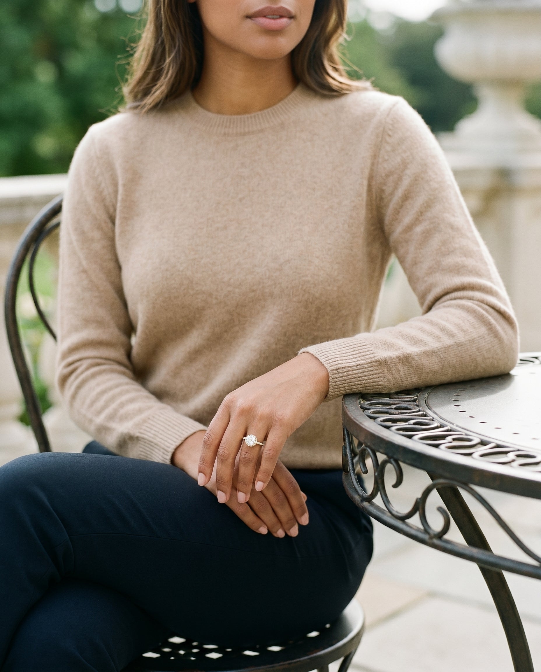 Made to order: The Dylan round engagement ring setting in 18K Yellow Gold | RockHer