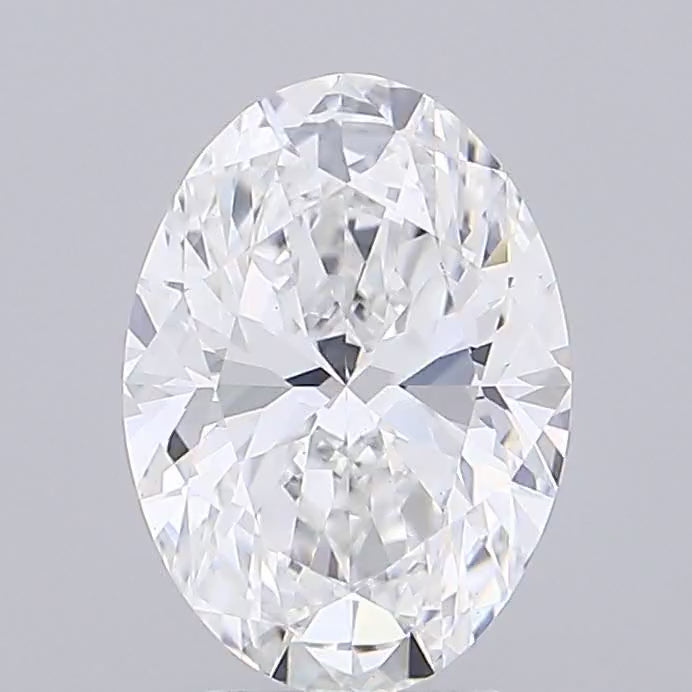 Custom Eartha Two-Tone Engagement Ring — Platinum Head, 14k Yellow Gold Shank, Size 6 (w/ 3.06ct E VS1 Oval)