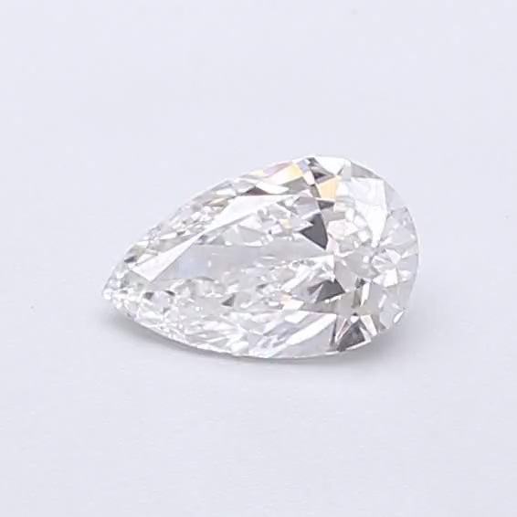 Three-Stone Oval & Pear Lab-Grown Diamond Engagement Ring – 14K White Gold (Size 5.75)