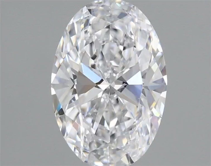 Three-Stone Oval & Pear Lab-Grown Diamond Engagement Ring – 14K White Gold (Size 5.75)