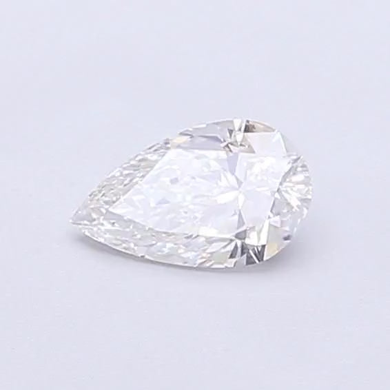 Three-Stone Oval & Pear Lab-Grown Diamond Engagement Ring – 14K White Gold (Size 5.75)