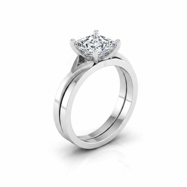 The Priscilla Matching Wedding Band, Radiant in Platinum | RockHer