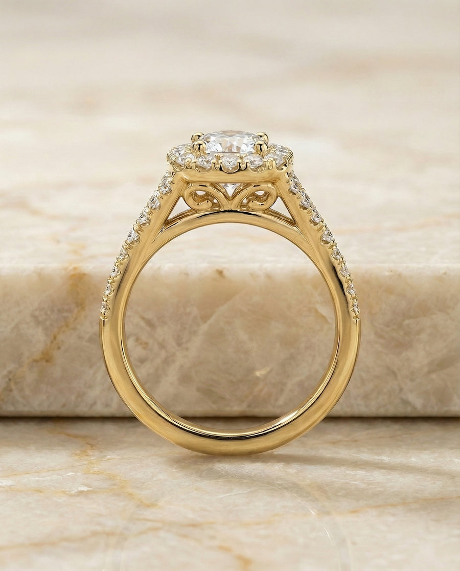 The Billie Select Engagement Ring, made to order in our Los Angeles atelier