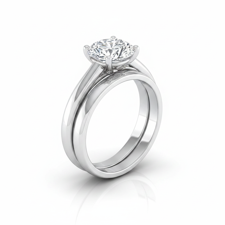 The Rio Matching Wedding Band, Oval in Platinum | RockHer