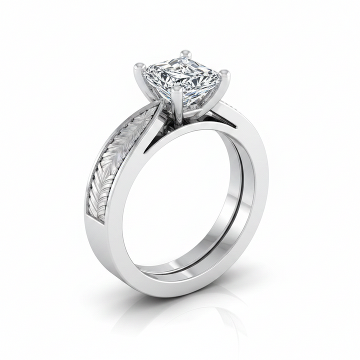 The Roberta Matching Wedding Band, Radiant in Platinum | RockHer