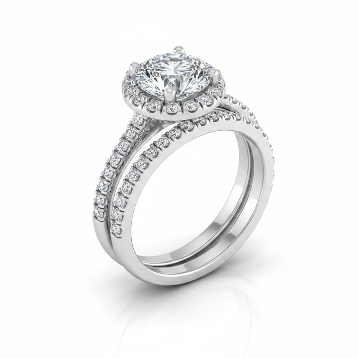 The Sade Matching Wedding Band, Round in Platinum | RockHer