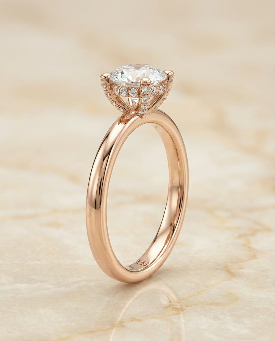 The Lana Engagement Ring, made to order in our Los Angeles atelier