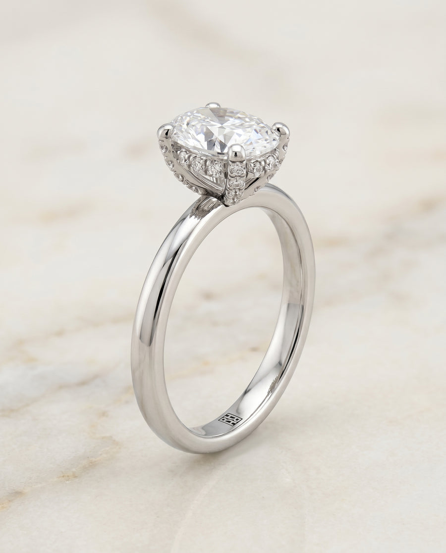The Lana Engagement Ring, made to order in our Los Angeles atelier