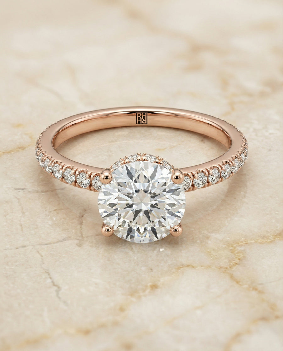 The Elliott Select Engagement Ring, made to order in our Los Angeles atelier