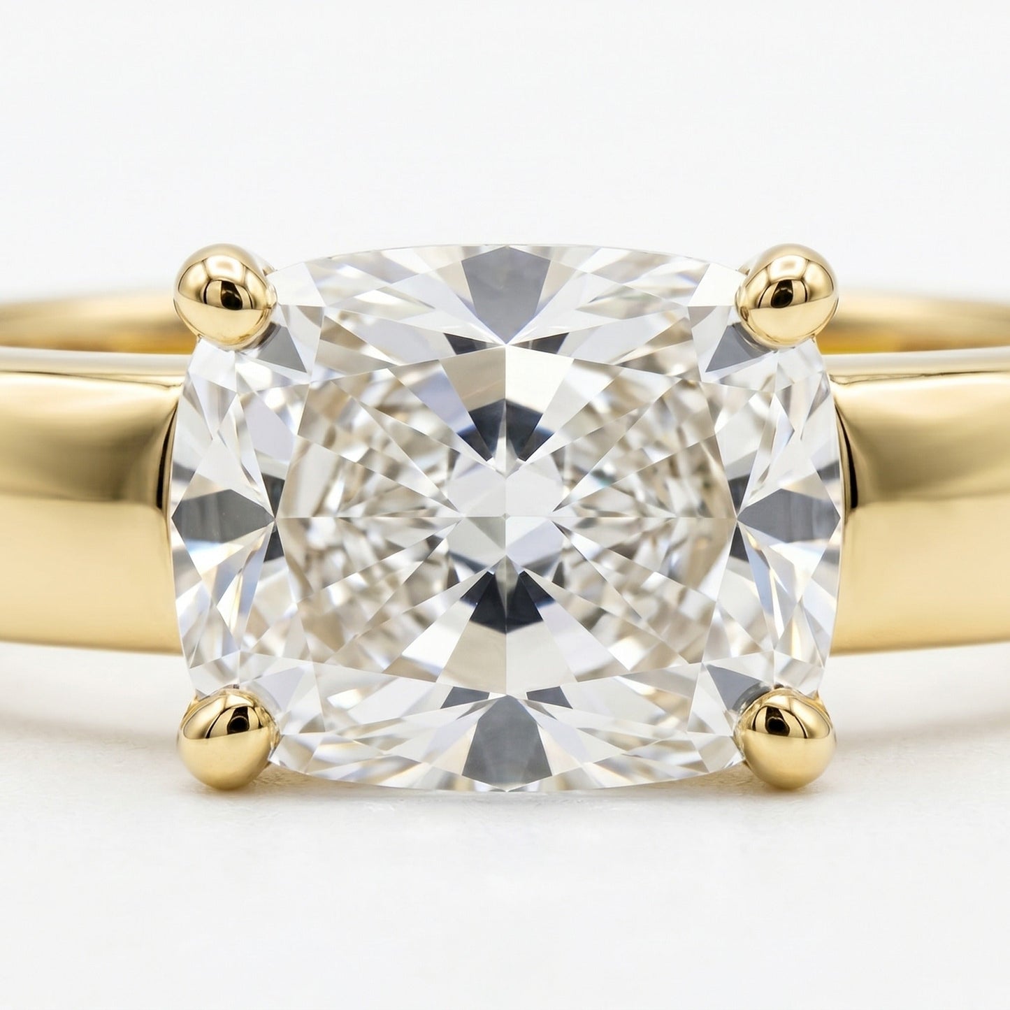 The Sloane Select Solitaire Engagement Ring with Lab Diamond in 18K Yellow Gold - view 1