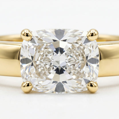 The Sloane Select Solitaire Engagement Ring with Lab Diamond in 18K Yellow Gold - view 1