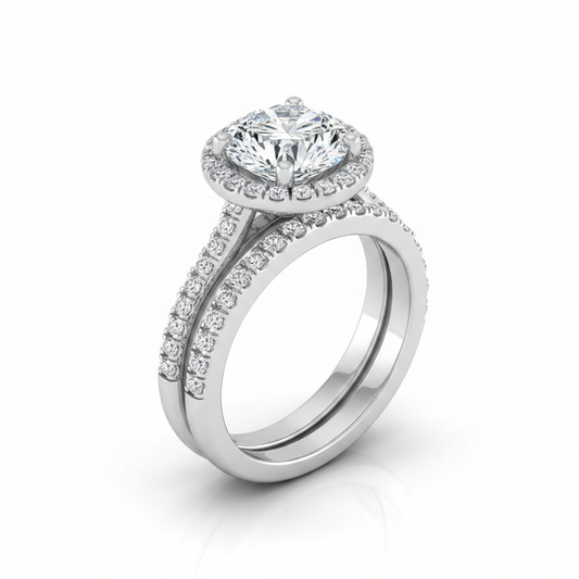 The Sonata Matching Wedding Band, Round in Platinum