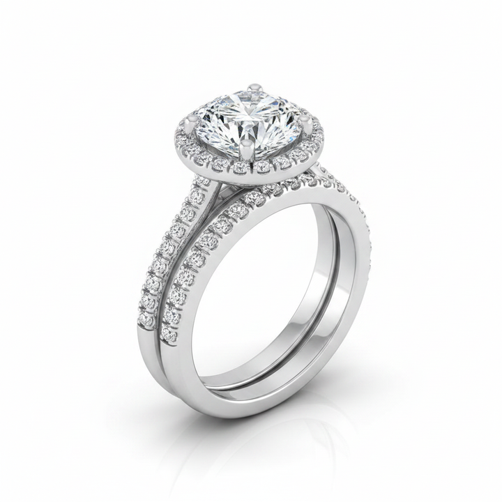 The Sonata Matching Wedding Band, Round in Platinum | RockHer