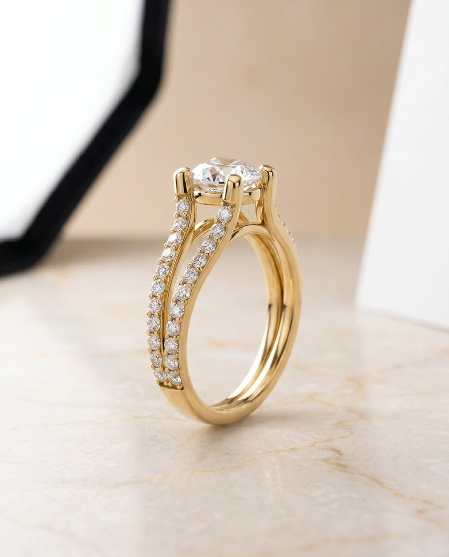 The  Select Engagement Ring, made to order in our Los Angeles atelier