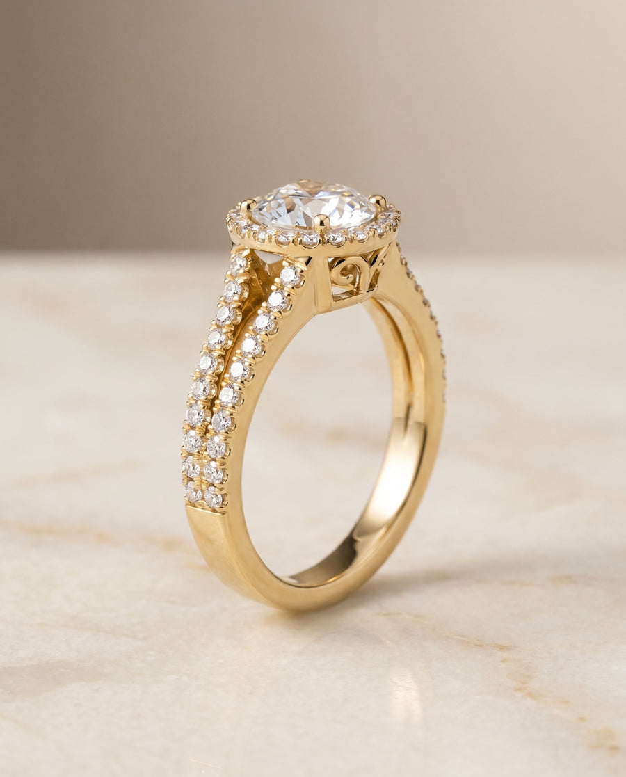 The Aretha Select Engagement Ring, made to order in our Los Angeles atelier