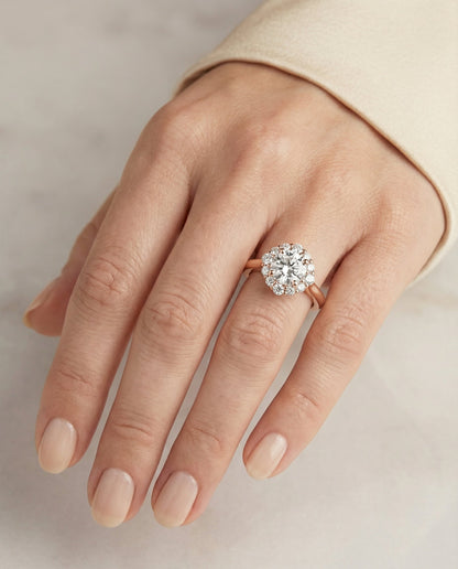 Tionne Select Square Halo Secret Stone in 14K White Gold – view 3